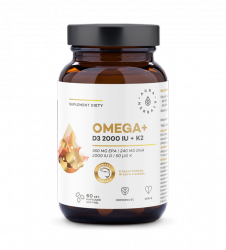 Омега + витамин D3 2000 МЕ + K2, Aura Herbals, 60 капсул