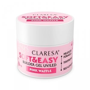 CLARESA Soft&Easy Żel budujący do paznokci Pink Waffle 45 g 