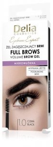 DELIA Eyebrow Expert Żel zagęszczający do brwi - Full Brow 1.0 czerń 7 ml 