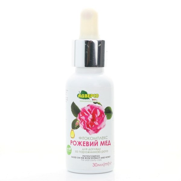 Preparat roślinny (fitokompleks) do pielęgnacji jamy ustnej "Różany miód", Adverso, 30 ml