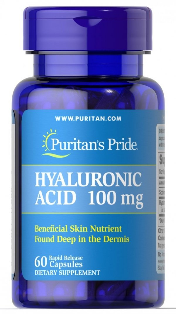 Hyaluronic Acid 100 mg, Puritan's Pride, 60 capsules