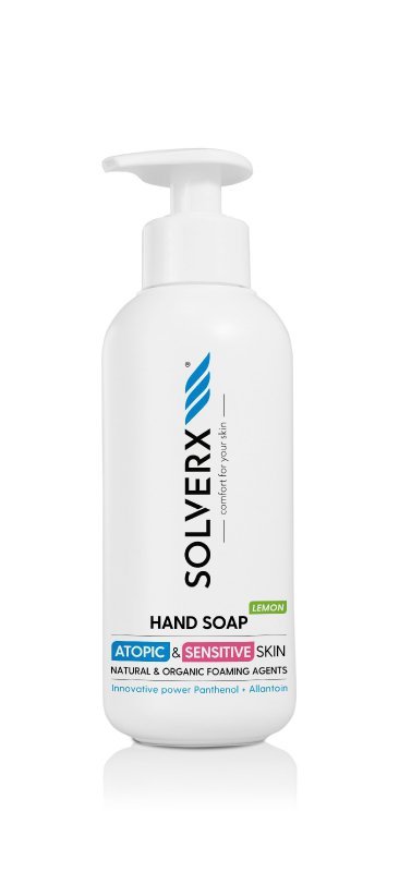 SOLVERX Atopic & Sensitive Skin Mydło do rąk w płynie Lemon do skóry wrażliwej  250ml