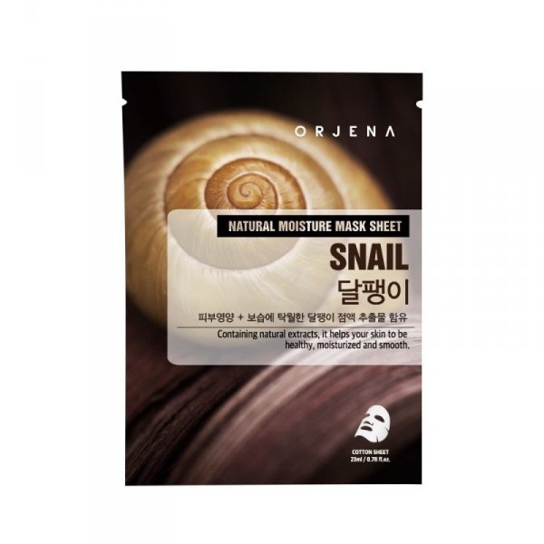 ORJENA Snail Mask Sheet - Regenerująca Maska w Płachcie ze Śluzem Ślimaka