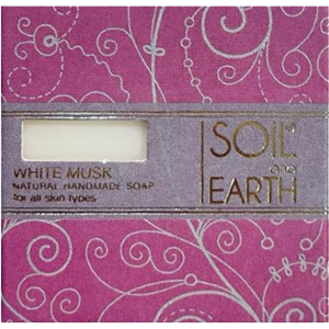 White Musk Natural Relaxing and Rejuvenating Soap, Soil &amp; Earth