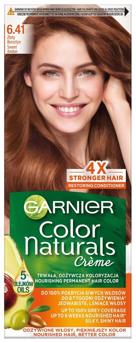GARNIER Color Naturals Farba nr 6.41 - Złoty Bursztyn  1op.