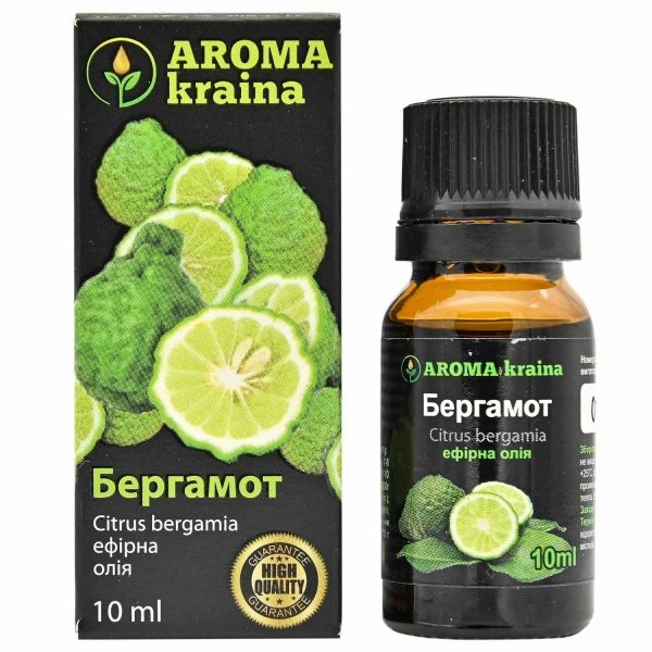 Olejek Eteryczny Bergamotowy, Naturalny, AROMA kraina, 10ml