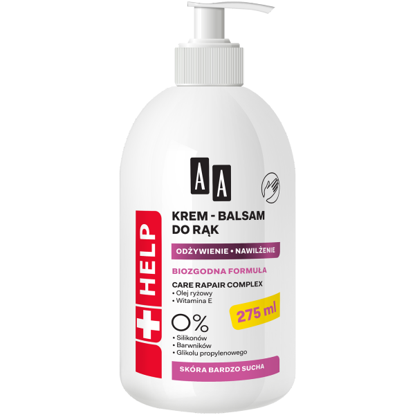 AA HELP Krem-balsam do rąk odżywczo-nawilżający XXL 275ml