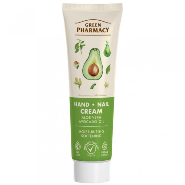 Aloes i Awokado Krem do Rąk i Paznokci, Green Pharmacy, 100ml
