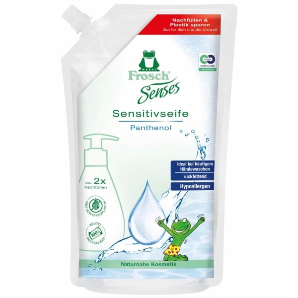 Mydło w płynie do Skry Wraliwej Frosch Sensitivseife, 500ml