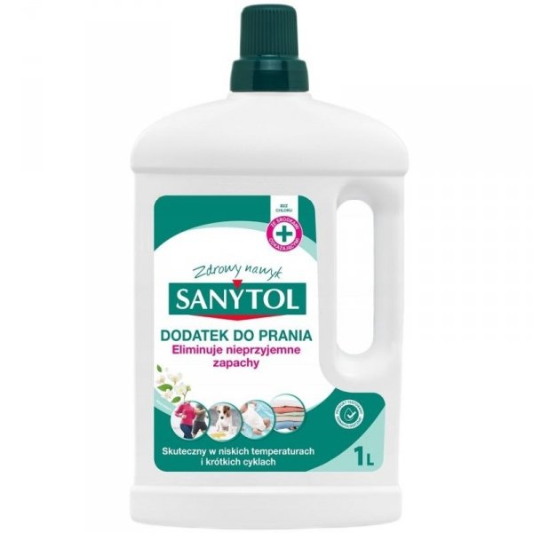 SANYTOL Dodatek dezynfekujący do prania Białe Kwiaty 1 L