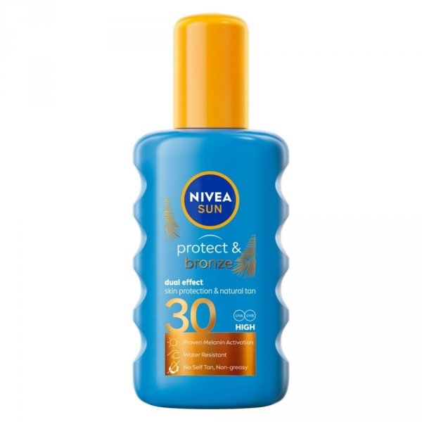 NIVEA SUN Protect & Bronze Balsam do opalania aktywujący naturalną opaleniznę w sprayu SPF30 200 ml