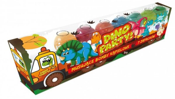 CHLAPU CHLAP Musujące Bomby do kąpieli  Dino Truck 1op.-7szt