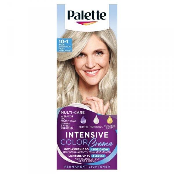 Palette Intensive Color Creme Krem koloryzujący nr 10-1 (C10) - mroźny srebrny blond  1op.