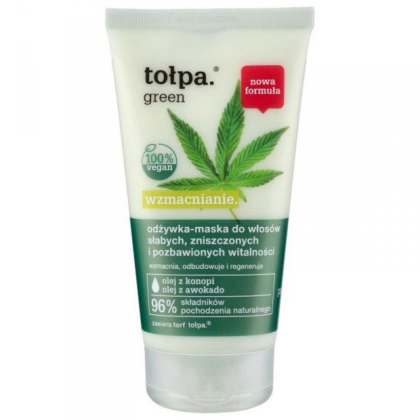 TOŁPA Green Wzmacnianie Odżywka-maska do włosów słabych, zniszczonych i pozbawionych witalności 150 ml