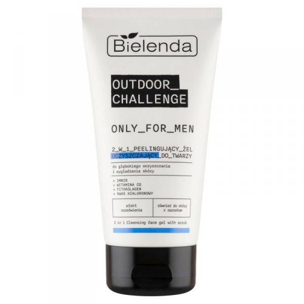 BIELENDA Only For Men Outdoor Challenge Peelingujący Żel oczyszczający 2w1 dla mężczyzn 150 g