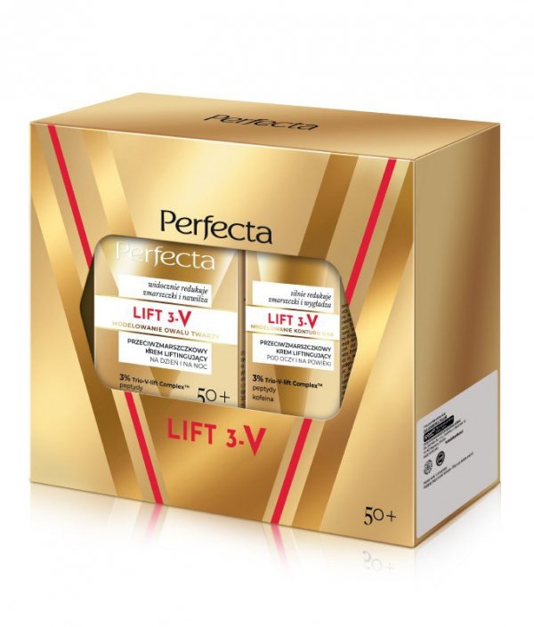 PERFECTA Zestaw prezentowy Lift 3-V(krem 50+ na dzień i noc + krem pod oczy )