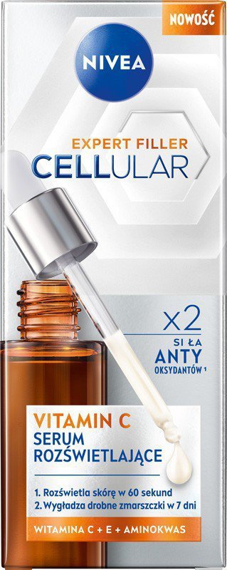 NIVEA V CELLULAR DAILY UV Serum rozświetlające z witaminą C 30 ml