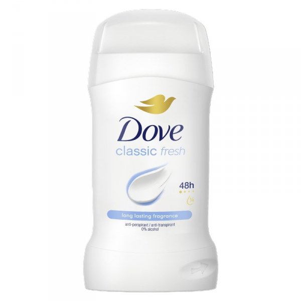DOVE Classic Fresh Antyperspirant w sztyfcie dla kobiet 50 ml