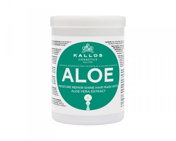 KALLOS Maska d/włosów 1000ml Aloe nawilż. &