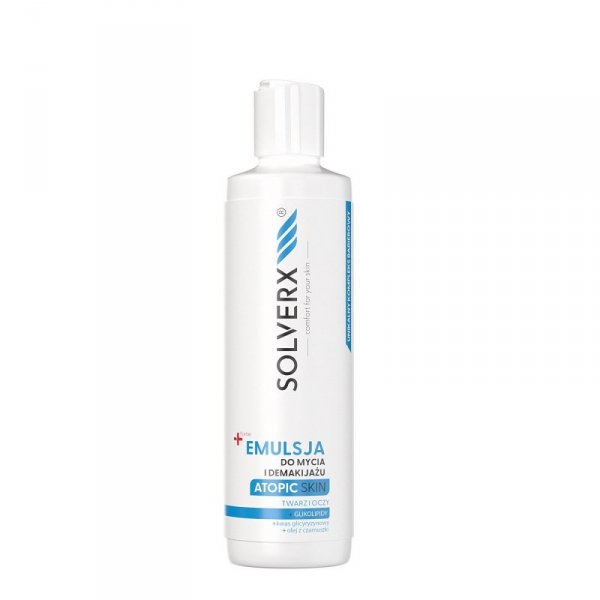 SOLVERX Atopic Skin Emulsja do mycia i demakijażu twarzy i oczu 200 ml