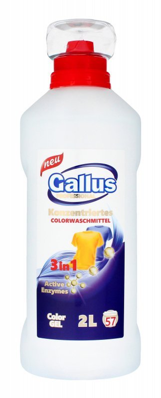 GALLUS PROFESSIONAL Żel do prania 3w1 (57 prań) - Color 2 L