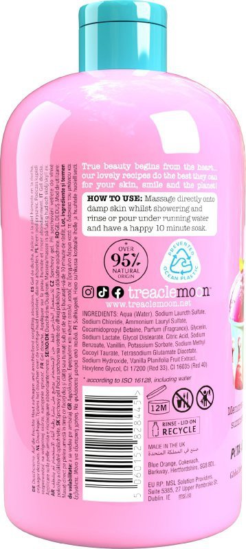 Treaclemoon Żel 500ml Vanilla Raspberry Gelato