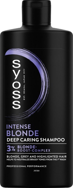 SYOSS Intense Blonde Szampon do włosów przeciw żółtym tonom 440 ml