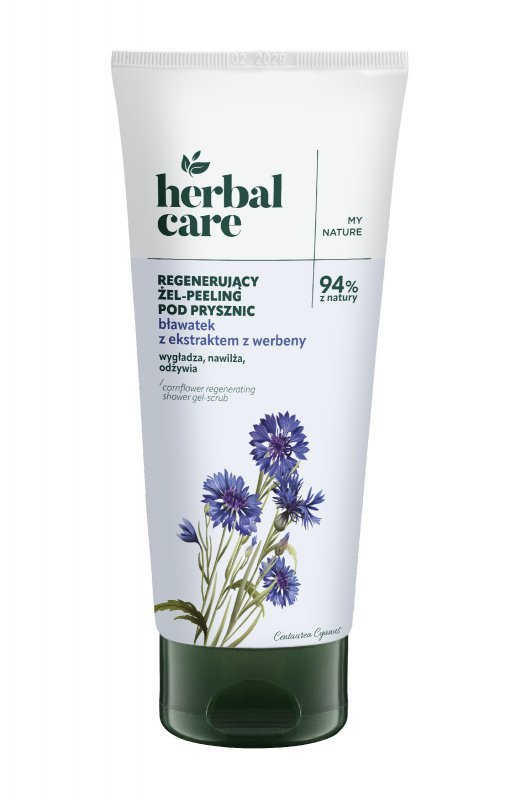 FARMONA Herbal Care Regenerujący żel-peeling pod prysznic Bławatek z ekstraktem z werbeny 200 ml