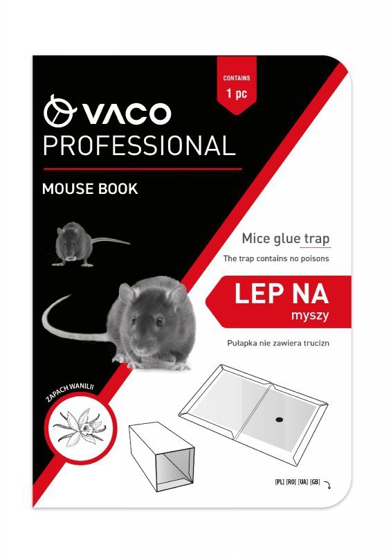 VACO Professional MouseBook Lep na myszy Zapach wanilii 1 szt.