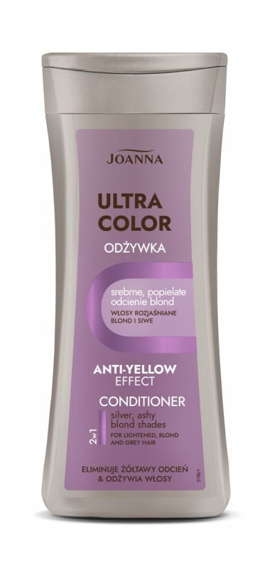 JOANNA Ultra Color Koloryzująca odżywka do włosów - srebrne i popielate odcienie blond 200g