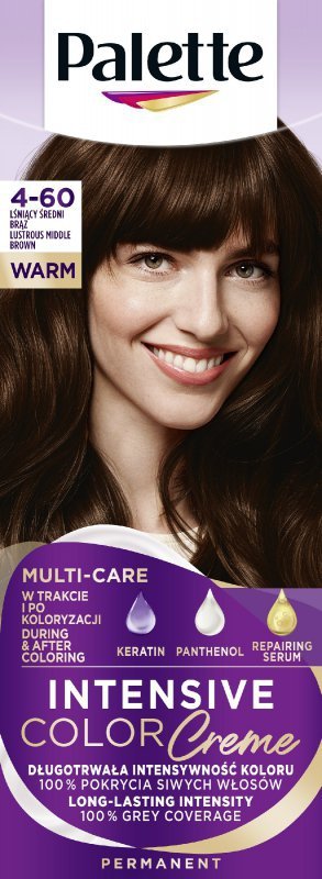 PALETTE Intens Creme Intensywna farba do włosów w kremie 4-60 jasny średni brąz