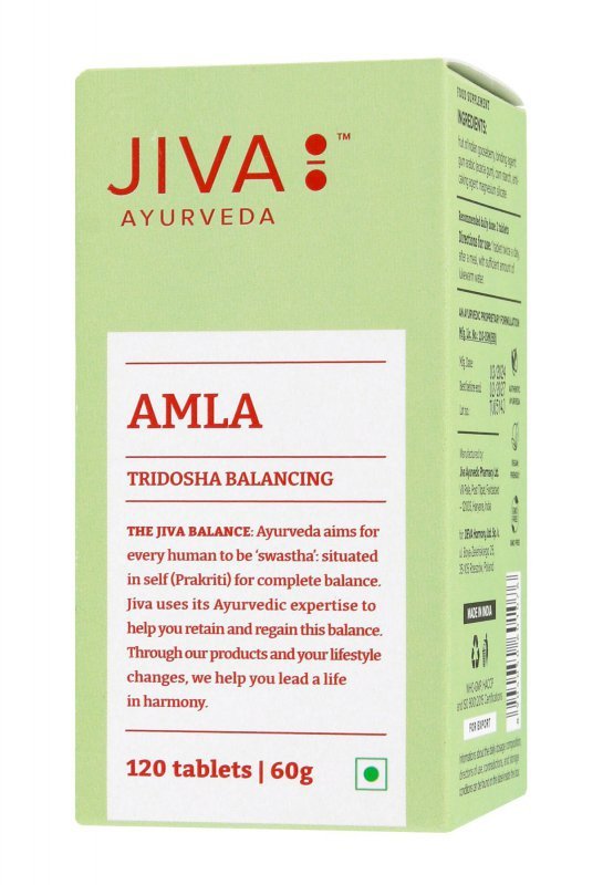 JIVA AYURVEDA Amla Suplement diety wspomagający trawienie i odporność Tabletki 120 szt.