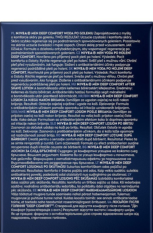 NIVEA Men After Shave Woda po goleniu Deep 100 ml