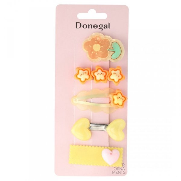 DONEGAL Zestaw spinek do włosów Cute - mix kolorów i wzorów (FA-5773)