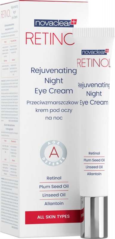 NOVACLEAR Retinol Przeciwzmarszkowy krem pod oczy na noc 15 ml