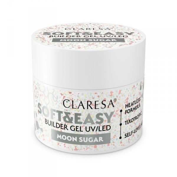 CLARESA Soft&Easy Żel budujący do paznokci Moon Sugar 12 g