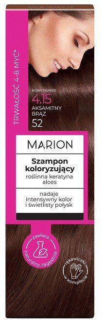 MARION Szampon koloryzujący 4-8 myć nr 4.15 Aksamitny Brąz 100 ml