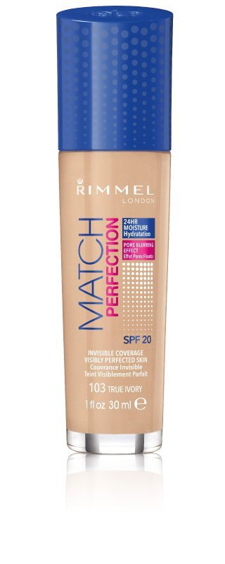Rimmel Podkład Match Perfection nr 103 true ivory  30ml