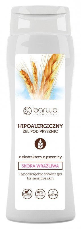 BARWA Hipoalergiczna Żel pod prysznic z ekstraktem z Pszenicy - skóra wrażliwa 400 ml