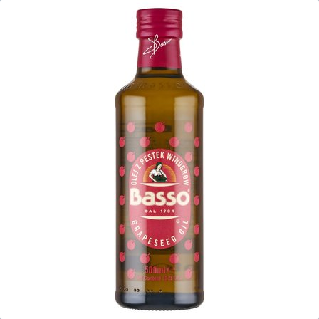 Olej z pestek winogron, Basso, 500 ml