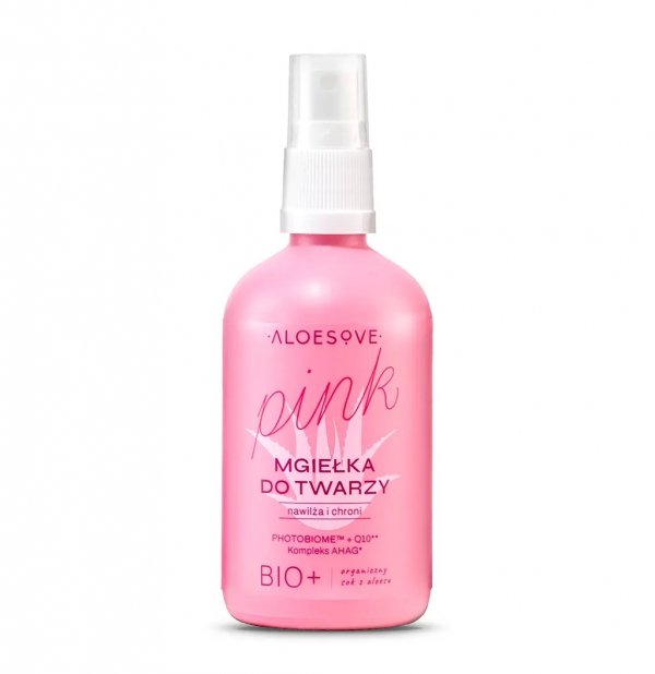 Odświeżająca mgiełka do twarzy z aloesem, ALOESOVE PINK, 100 ml
