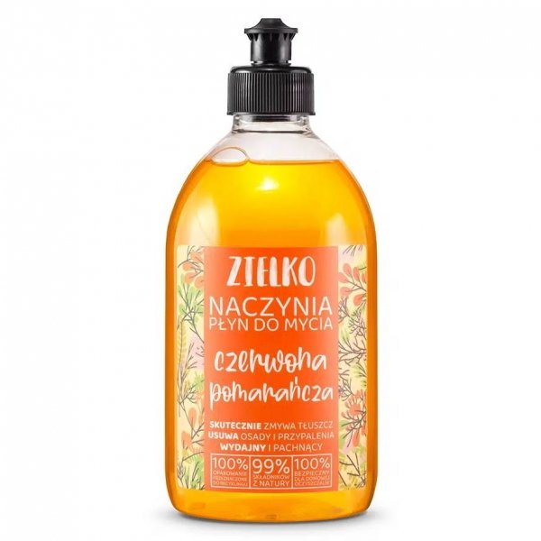 Płyn do mycia naczyń CZERWONA POMARAŃCZA, ZIELKO, 500ml