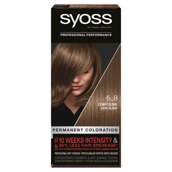 H SYOSS.Farba 6-8 ciemny blond NEW &