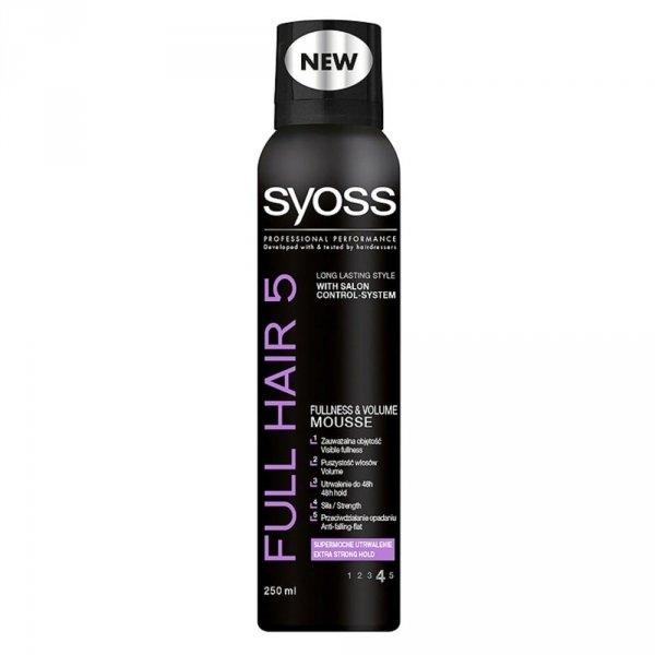 Syoss Full Hair 5D Pianka do włosów 250 ml