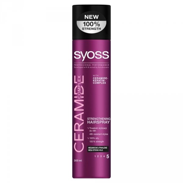 Syoss Ceramide Complex Lakier do włosów maga mocny  300ml