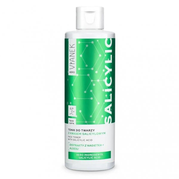 Tonik do twarzy z kwasem salicylowym VIANEK HERO, 200ml