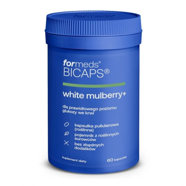 BICAPS White Mulberry+, Morwa biała, ForMeds, 60 kapsułek