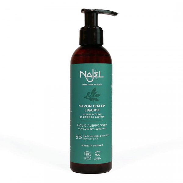 Mydło w płynie z Aleppo Certyfikowane, Najel, 200 ml