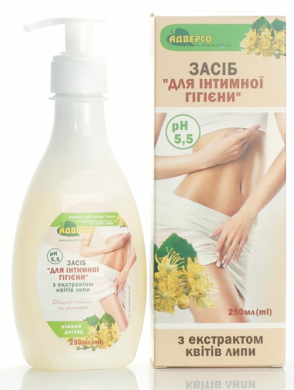 Żel do Higieny Intymnej z Kwiatem Lipy, Adverso