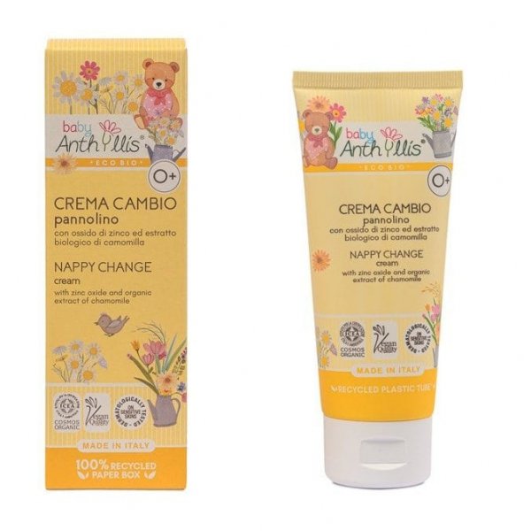 Bio Balsam ochronny na podrażnienia i odparzenia pieluszkowe, z Shea, rumiankiem i tlenkiem cynku, Baby Anthyllis, 100 ml